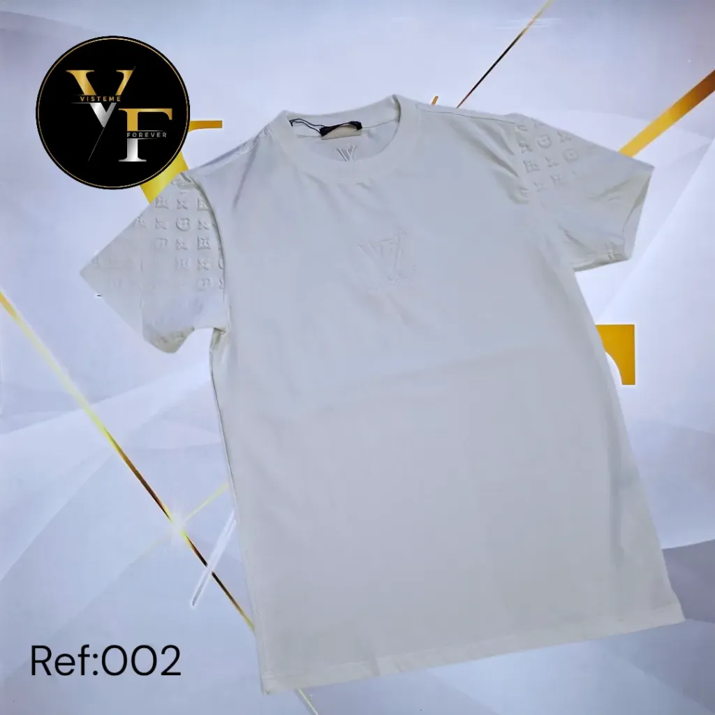 [FRL002BM] Franelas Louis Vuitton  002 (BLANCO, M)