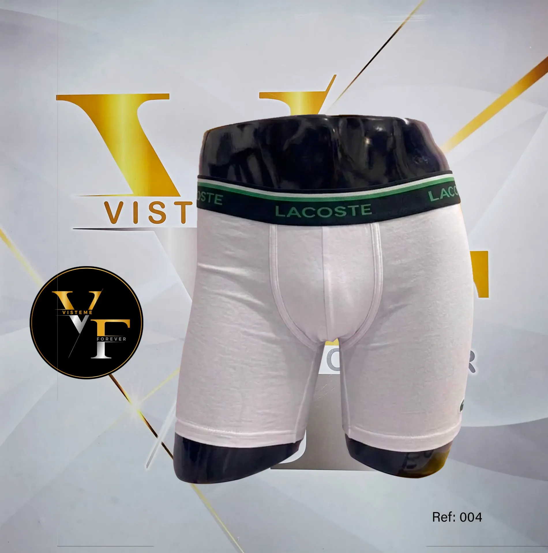[BXL004BM] Boxer Lacoste b004 (M, BLANCO)
