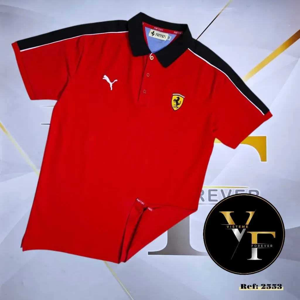 [CHF2553RS] Chemises Ferrari 2553 (S, ROJO)