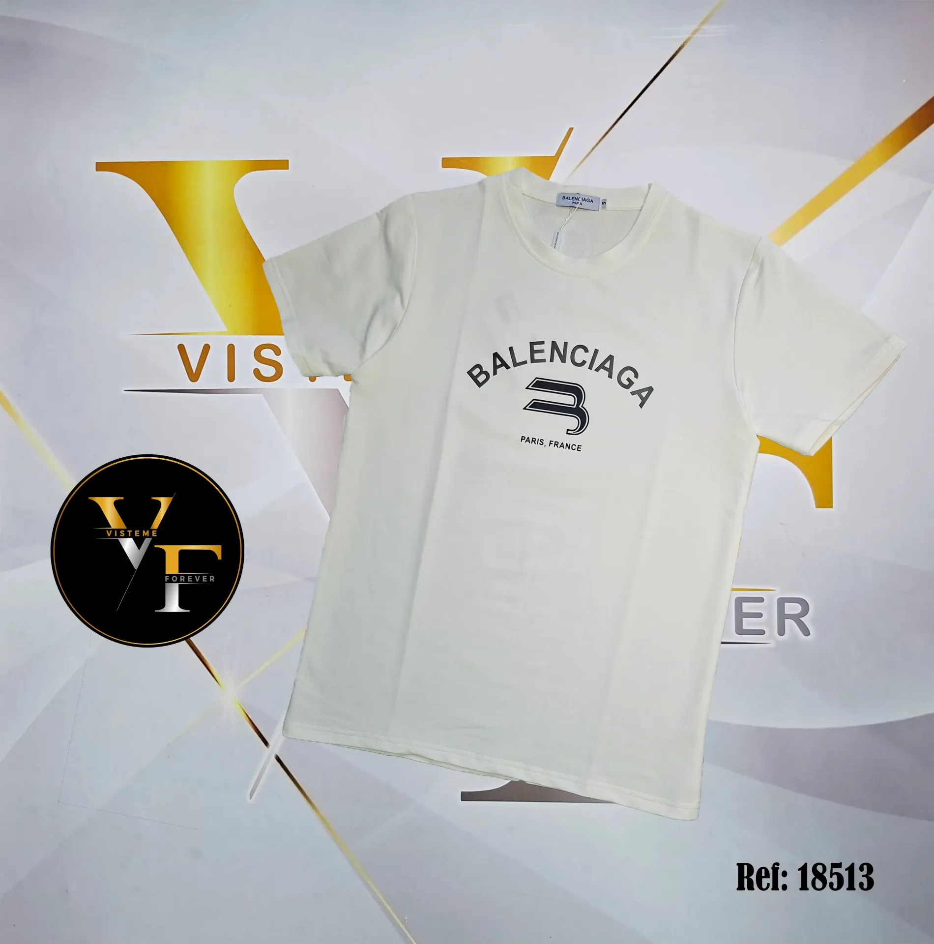 [FB18513BS] Franelas Balenciaga 18513 (S, BLANCO)