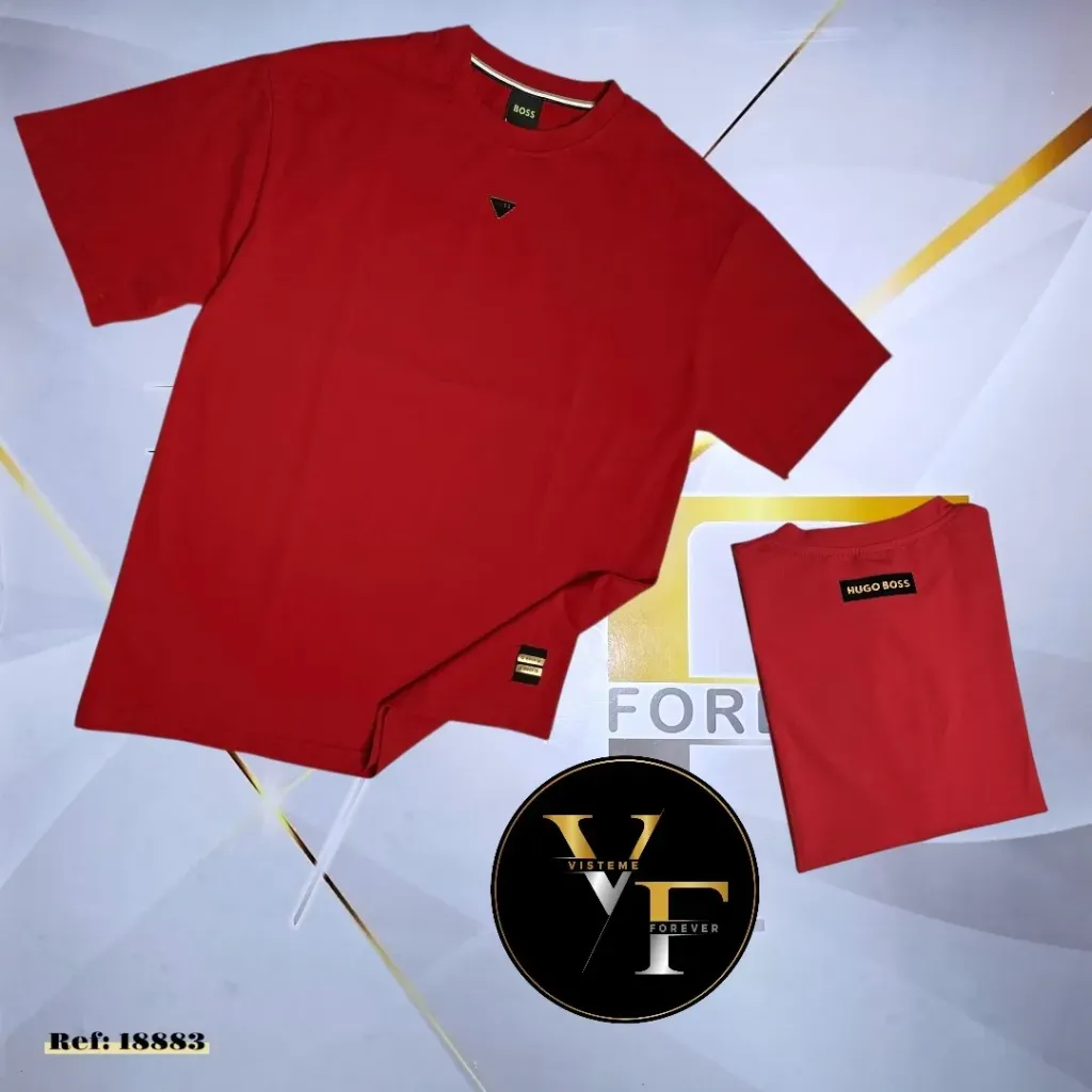 [FH18883RS] Franelas Oversize Hugo Boss 18883 (S, ROJO)