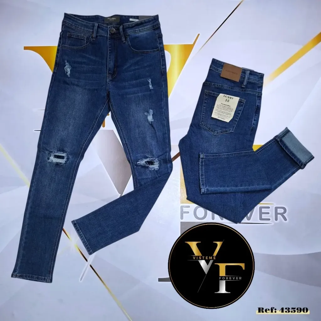 [JN43590E30] Jeans Skinny Estivaneli 43590 (30)