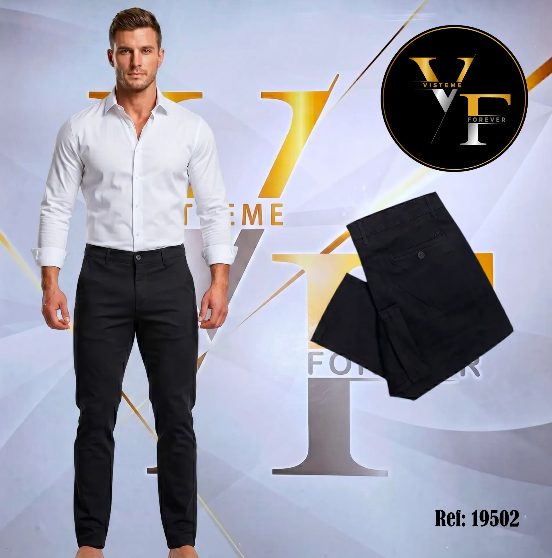 [PCH19502N30] Pantalon Casual Hugo Boss 19502 (NEGRO, 30)
