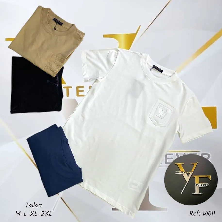 Franelas Louis Vuitton 011 (BLANCO, S)