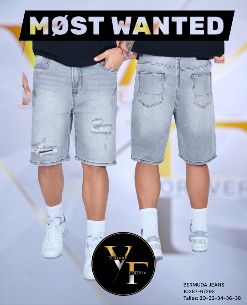 Bermudas De Jeans Mos Wanted 67293