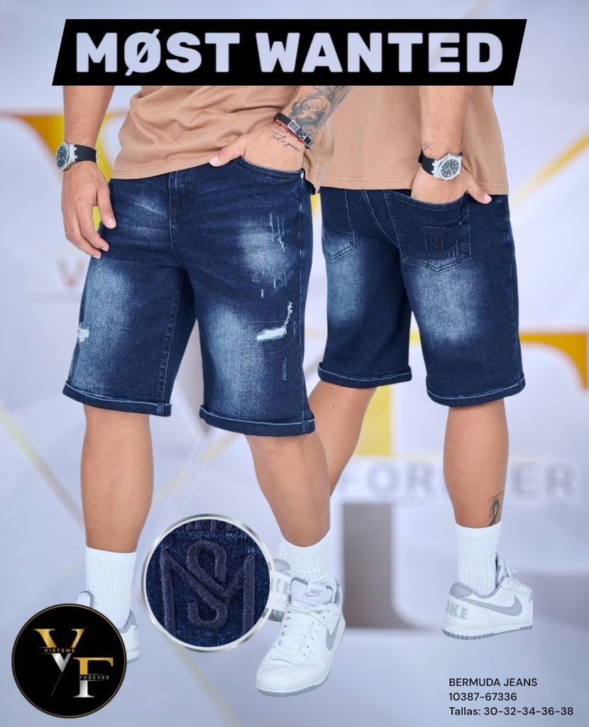 Bermudas De Jeans Mos Wanted 67336