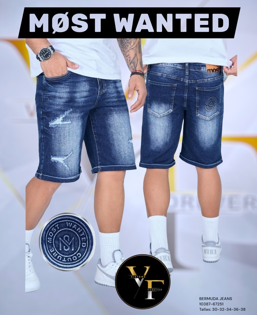 Bermudas De Jeans Mos Wanted 67251