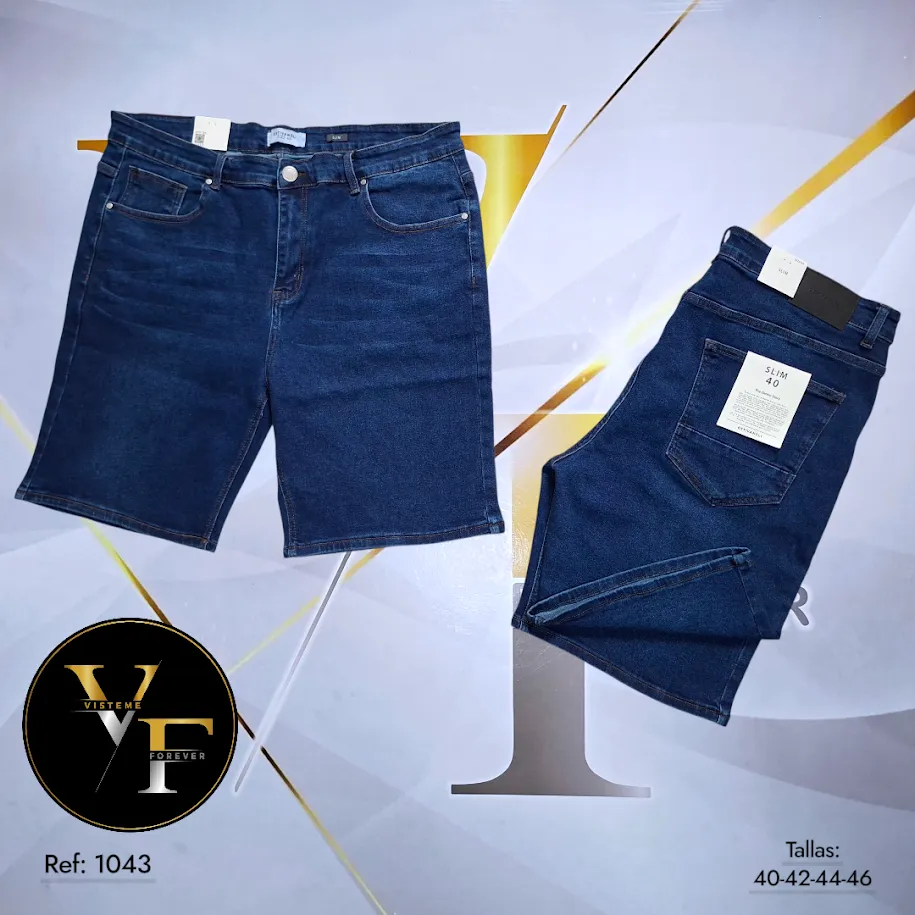 [BRP81043E40] Bermudas de jeans Plus Estivaneli 81043 (40)