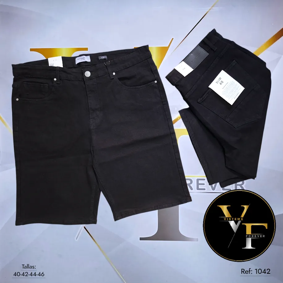 [BRP81042E40] Bermudas de jeans Plus Estivaneli 81042 (40)