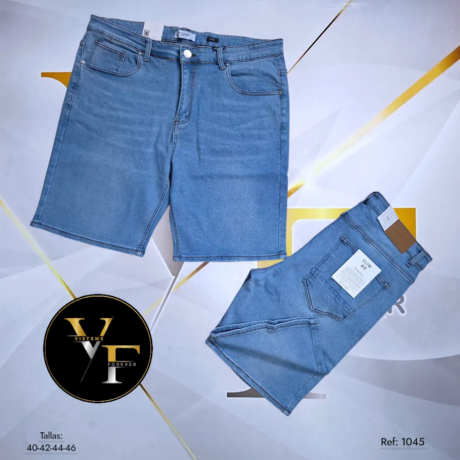 [BRP81045E40] Bermudas de jeans Plus Estivaneli 81045 (40)
