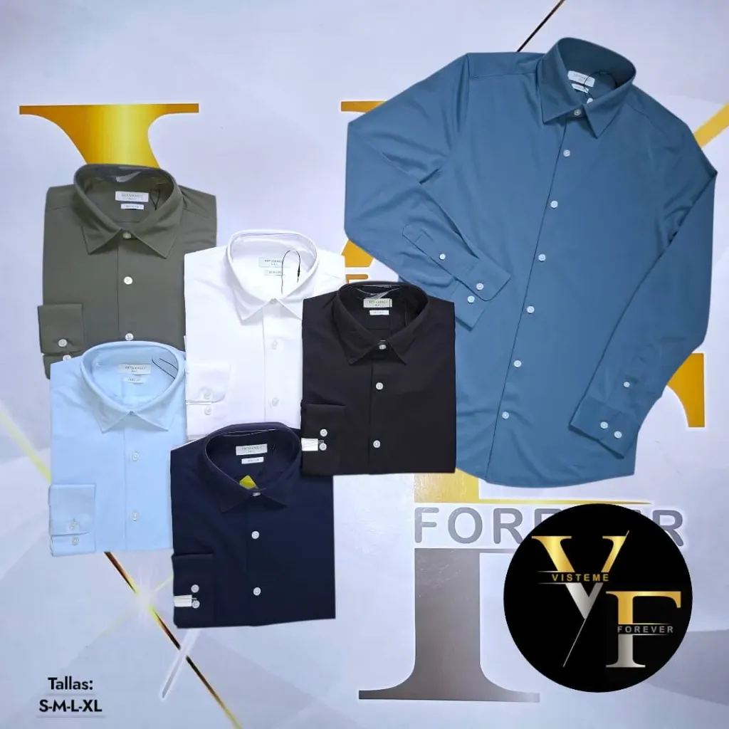 [CE025BS] Camisa Unicolor Estivaneli C025 (BLANCO, S)