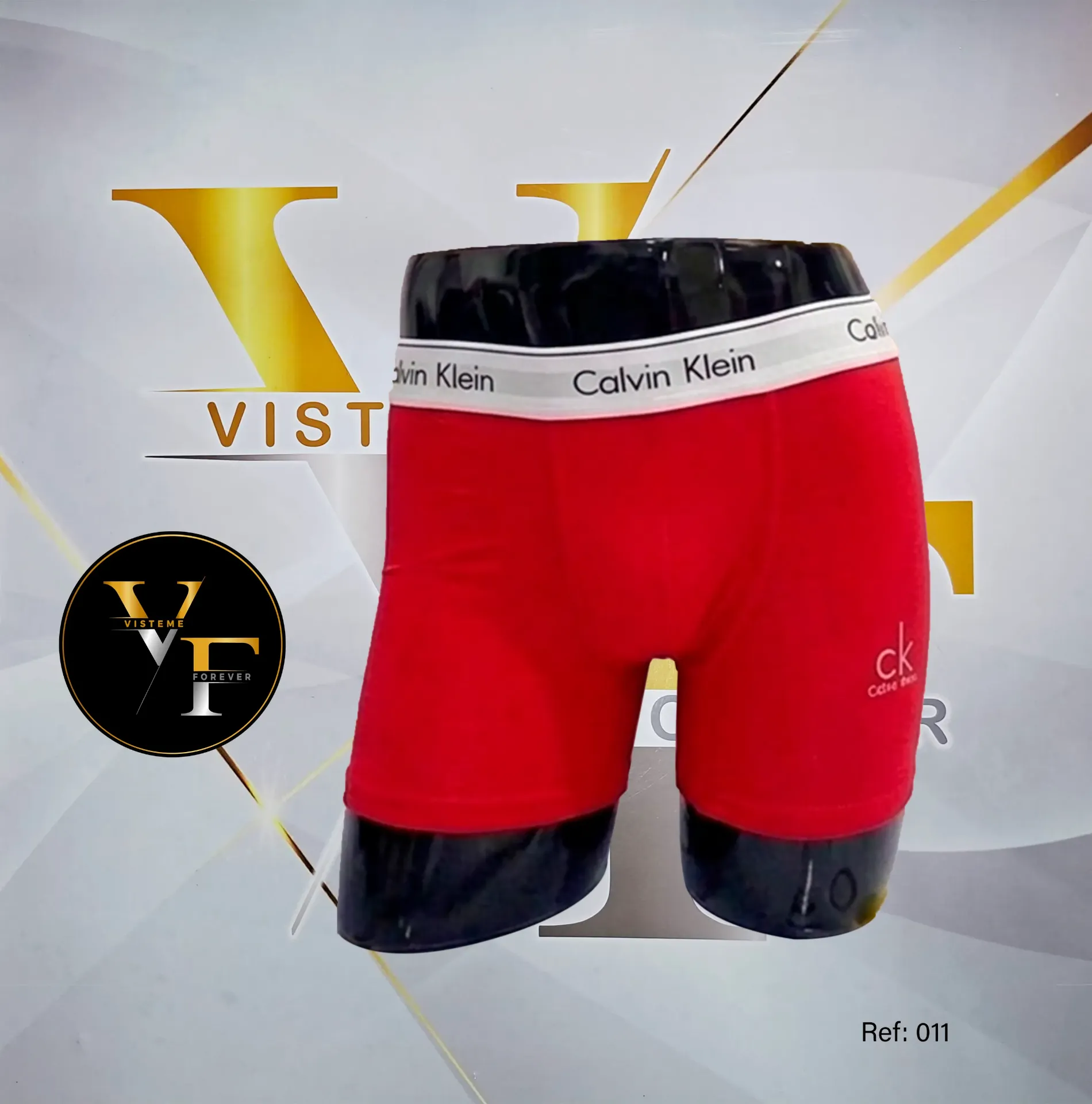 [BXCK011RS] Boxer Calvin Klein  B011 (S, ROJO)